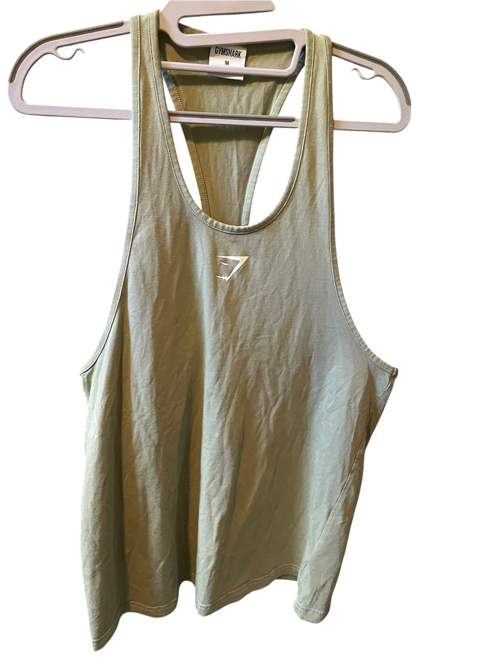 Gymshark gray Racerback Workout Tank